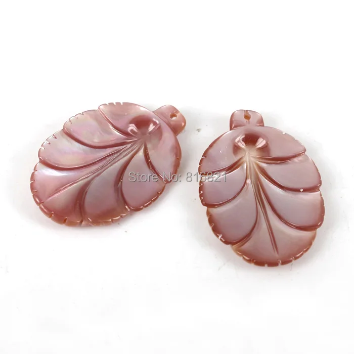 20x30 мм Швабра из Новой Зеландии розовая ракушка подвеска в виде листьев бусины с