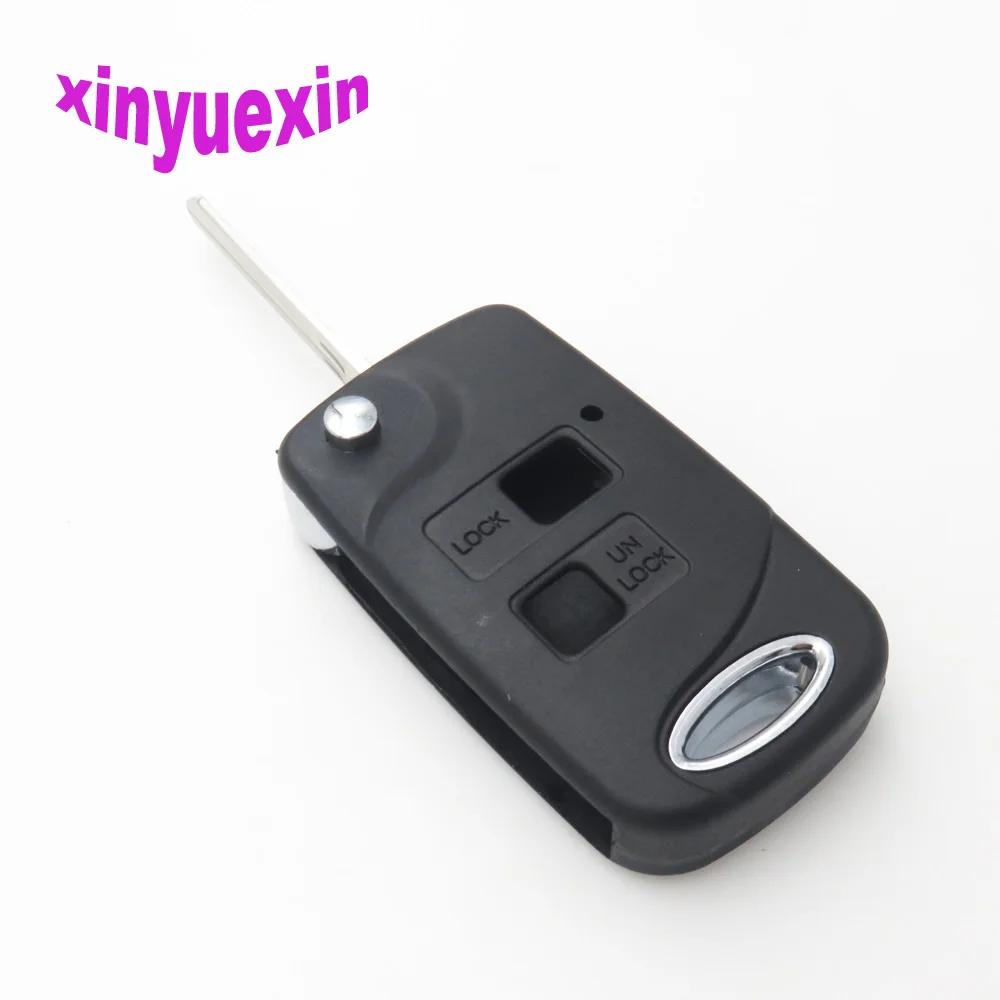 

Xinyuexin Replacement Folding Flip Remote Car Key Shell FOB Case For Toyota Modified Yaris Carina Corolla Avensis Shell 2Buttons