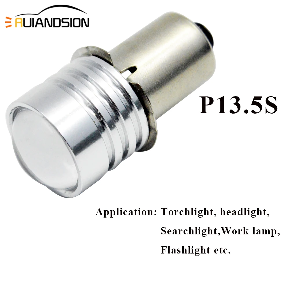 1 шт. P13.5S PR2 0,5 Вт DC 3 в 4,5 в 6 в 3smd 3030 Maglite лампа светодиодный фонарик запасная часть Maglite велосипедный фонарь светодиодный Белый 150LM