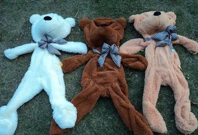 78 дюймов, высокое качество, 5 цветов, большой коричневый розовый плюшевый медведь, пустая кожа, кукла, гигантское пальто, плюшевые игрушки, большая мягкая игрушка для подарка на день рождения
