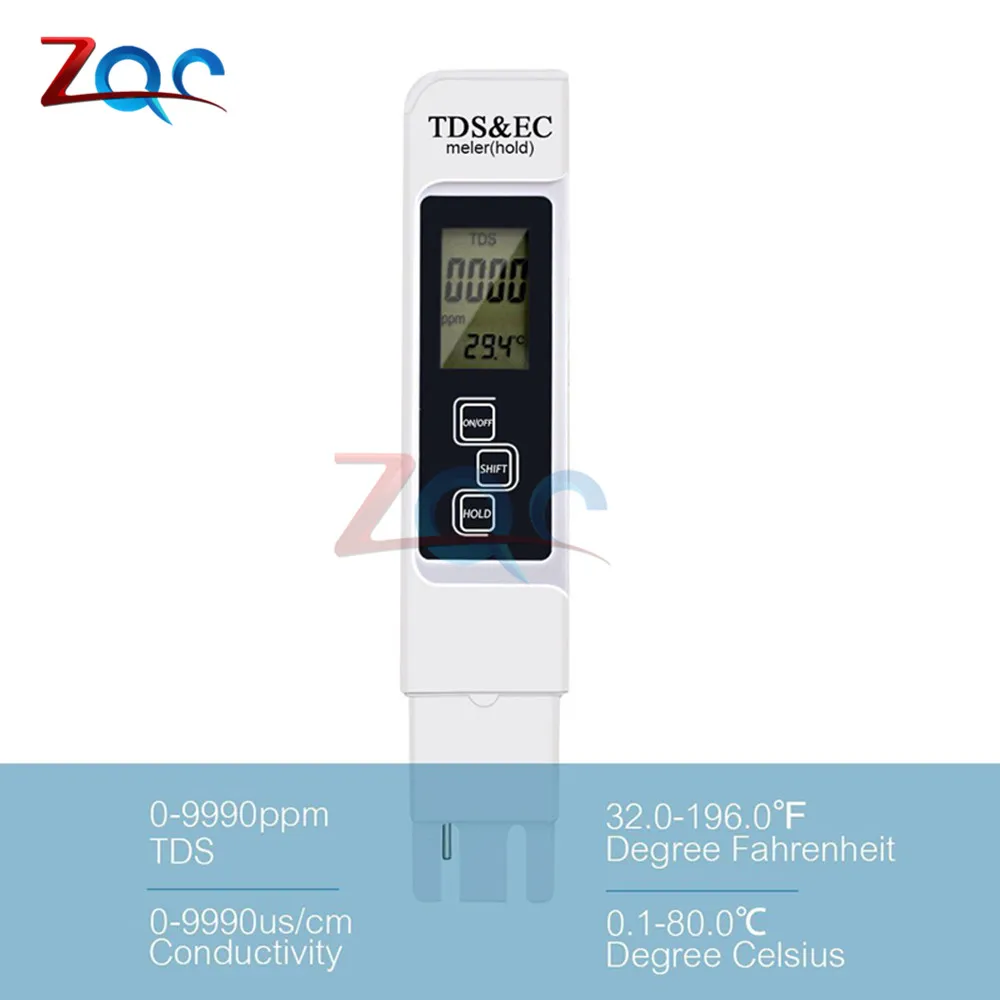 Тестер температуры и проводимости воды TDS/EC/TEMP|Детали аксессуары для приборов| |