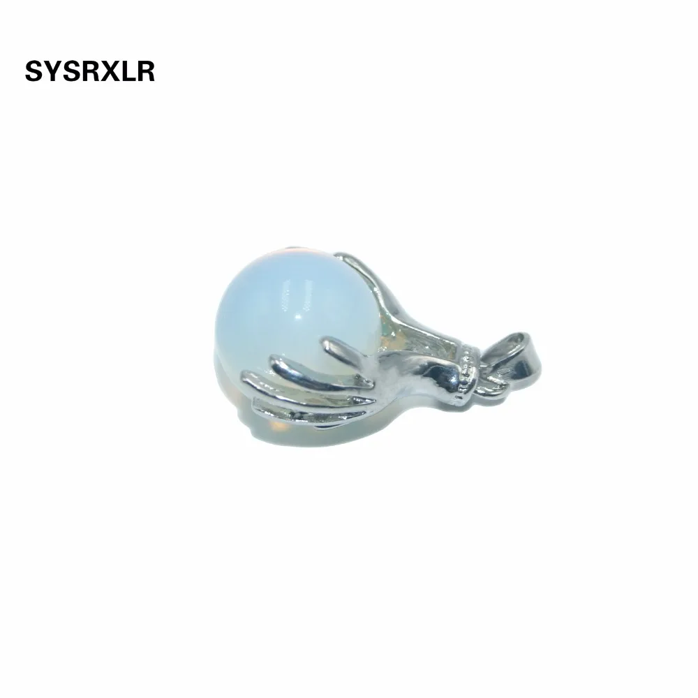 Бесплатная доставка 3 формы модный Опаловый маятник подвеска из натурального