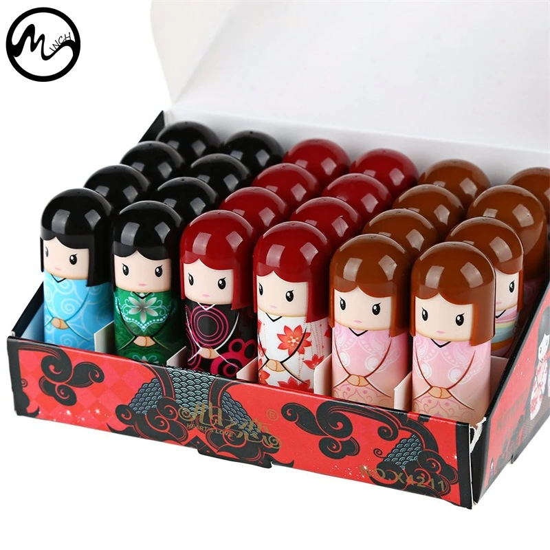 Милый бальзам для губ MINCH кимоно с кукольным рисунком цветной макияжа девочек|lip