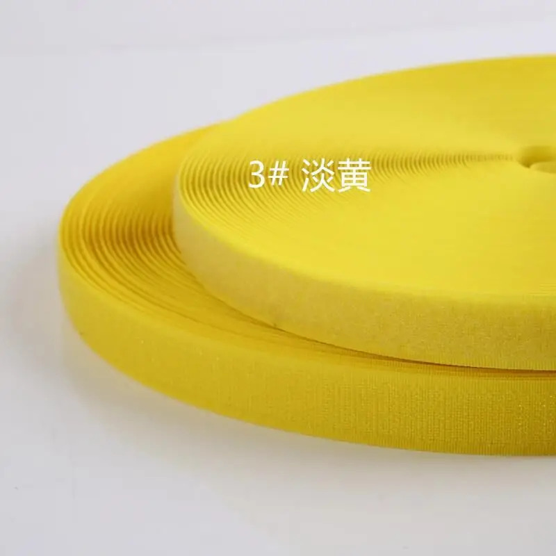3 Yellow2 2 см* 1 м полиэфирный нейлоновый крючок и петельная лента Волшебная не самоклеющаяся клейкая крепежная лента для сумок одежды DIY Застежка Швейные аксессуары - Цвет: 3 Yellow2