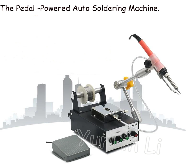 A-BF 60W 12V/24V Foot Switch Send Tin Soldering Machine Automatic Tin Feeding Constant Temperature Soldering Iron HS370/HS375D enlarge