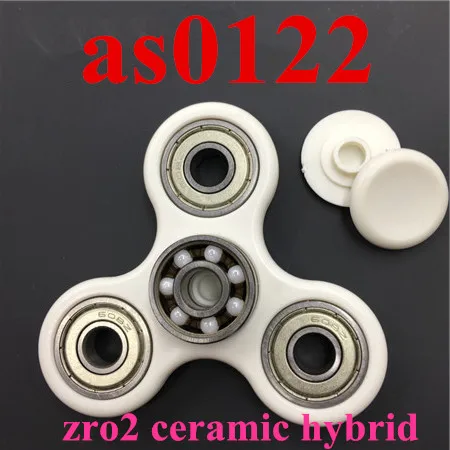 1 pc Zro2 Silver 1 шт., белая рамка, Спиннер-Спиннер, пластик ABS, три-Спиннер для детей, взрослых, кончик пальца, спиральные игрушки с гироскопом, тревога, снятие стресса, EDC подарок - Цвет: 1 pc Zro2 Silver