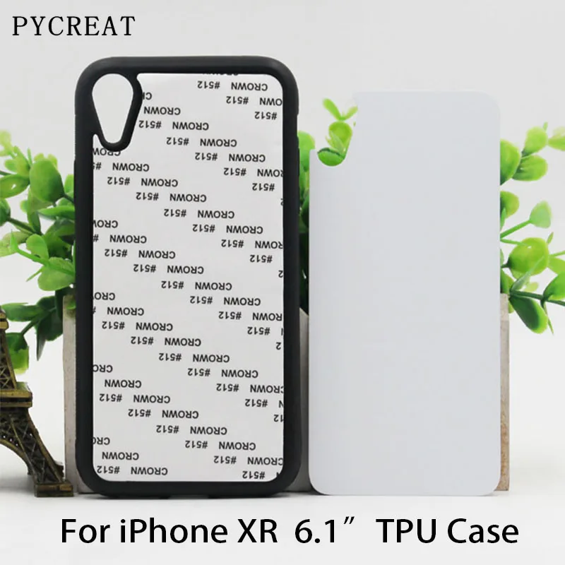 6," Fundas для iPhone XS Max резиновый чехол 2D Сублимация краски Мягкий Силиконовый ТПУ пустой корпус телефона с пластиной Coque для iPXs Max