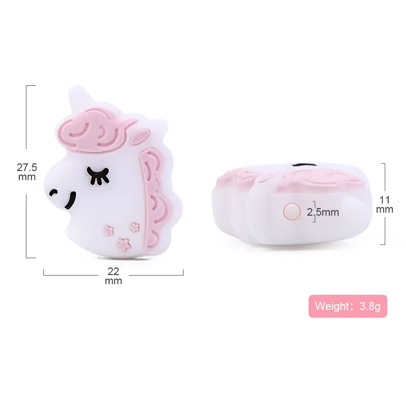 Ченкэй 10 шт. силиконовых кейсов Единорог для изготовления украшений своими