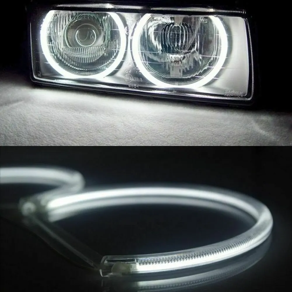 

Angel Eye Led Car Light Angel Eyes Kit Warm White Halo Ring Angel Eyes Halo Rings Lights Modified Car Lights For BMW