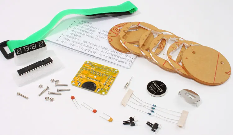 SCM светодиодный комплект часов/DIY большое время/красная цифровая трубка дисплей