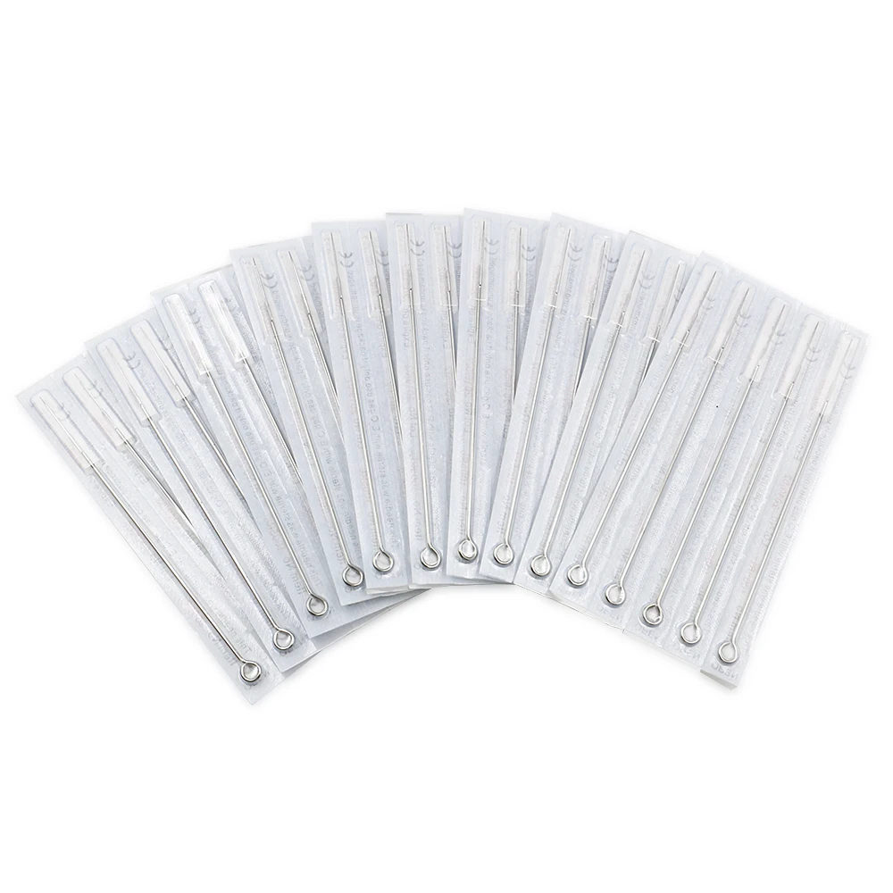 Одноразовые стерилизованные круглые иглы для татуировок 0 35 мм 50 шт.|Иглы тату| |