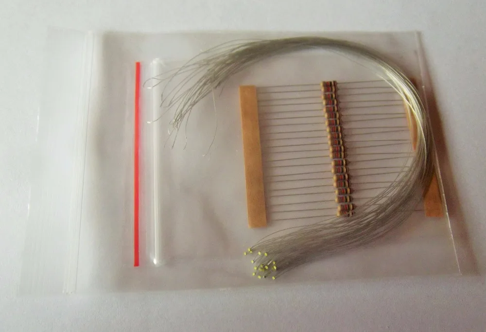 F0402W белый 0 28 мм Micro Litz Проводные провода 20 шт. предварительно припаянные SMD