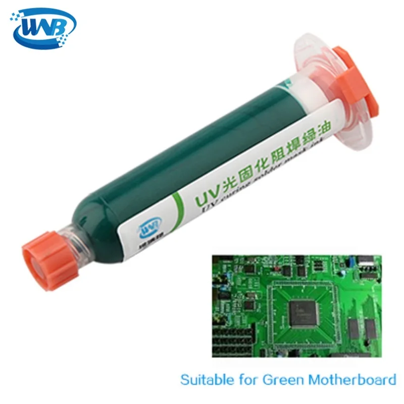 WNB 10 мл зеленая УФ паяльная маска BGA PCB краска предотвращает коррозию дуговая паста поток PCB УФ Фоточувствительный чернила зеленое масло