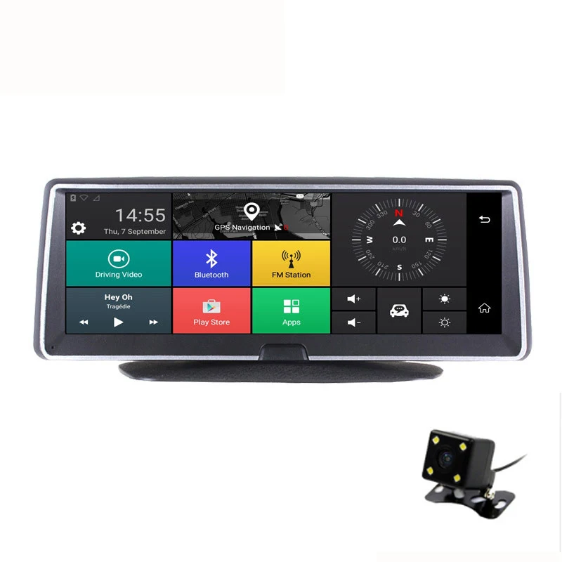 Dealcoo 8 &quotсенсорный экран автомобильный dvr тире камера Android 5 1 с gps автомобиль