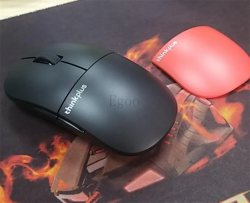 Новейшая беспроводная мышь lenovo ThinkPad thinkplus E3 mute 2,4 ГГц, беспроводная, может менять корпус, красная, черная, компьютерная мышь для ноутбука