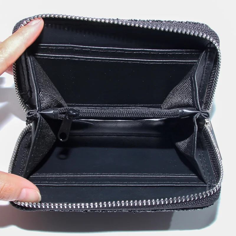 Модные женские кошельки маленький блестящий кошелек с черепом короткий крутой