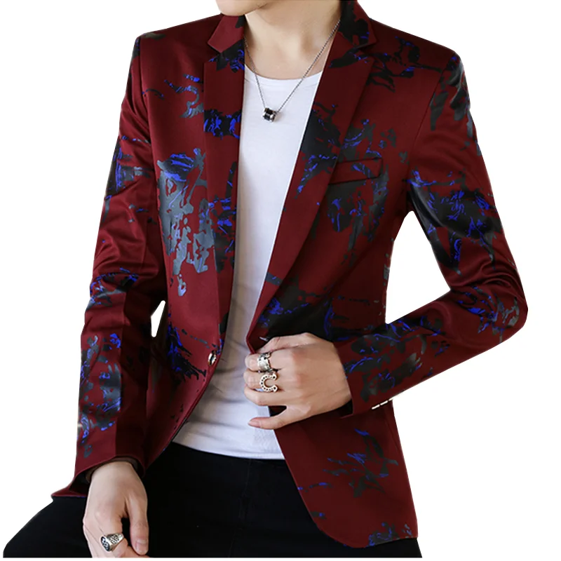 Модный тонкий мужской пиджак с длинным рукавом блузка большого размера белого