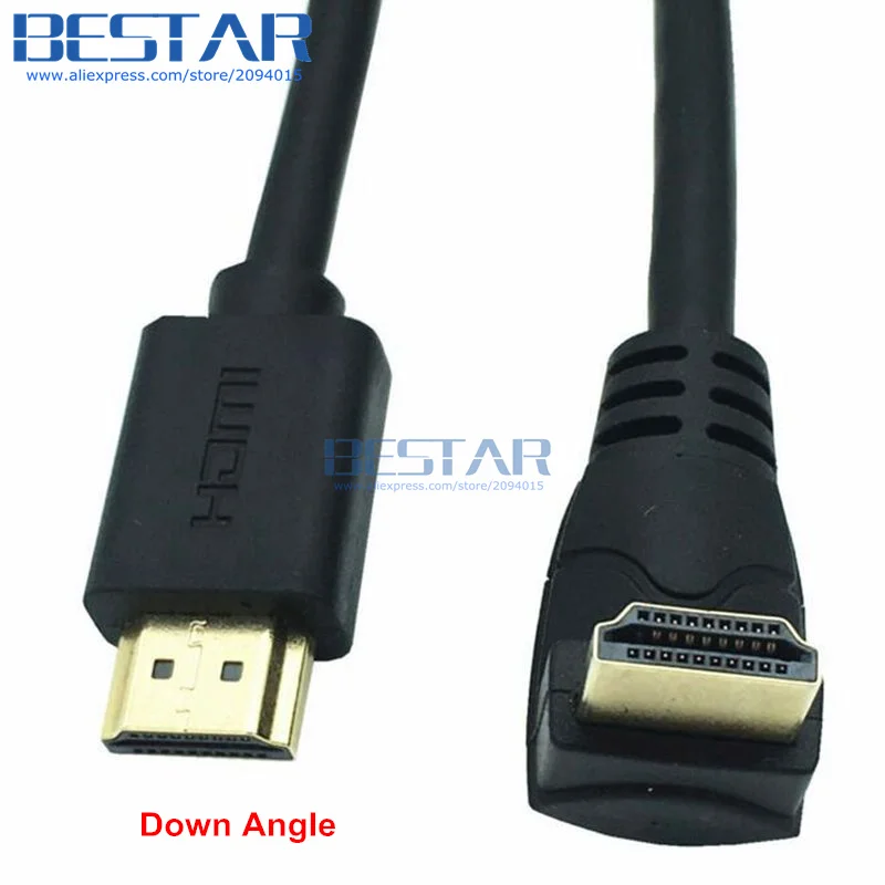 Кабель HDMI V2.0 с левым и правым углом вверх вниз кабель Папа папа 15 см 60 6 футов 4K * 2K