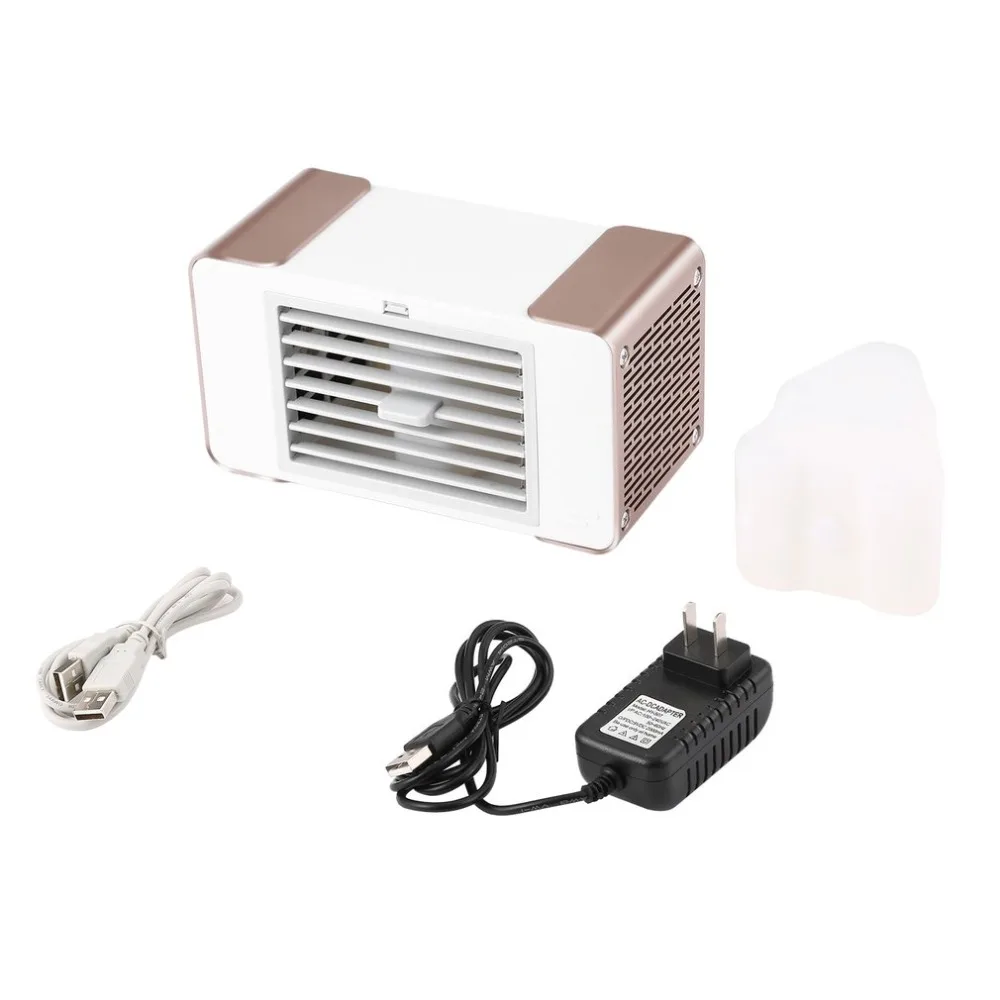 Портативный мини вентилятор для кондиционера с USB домашнего офиса настольный