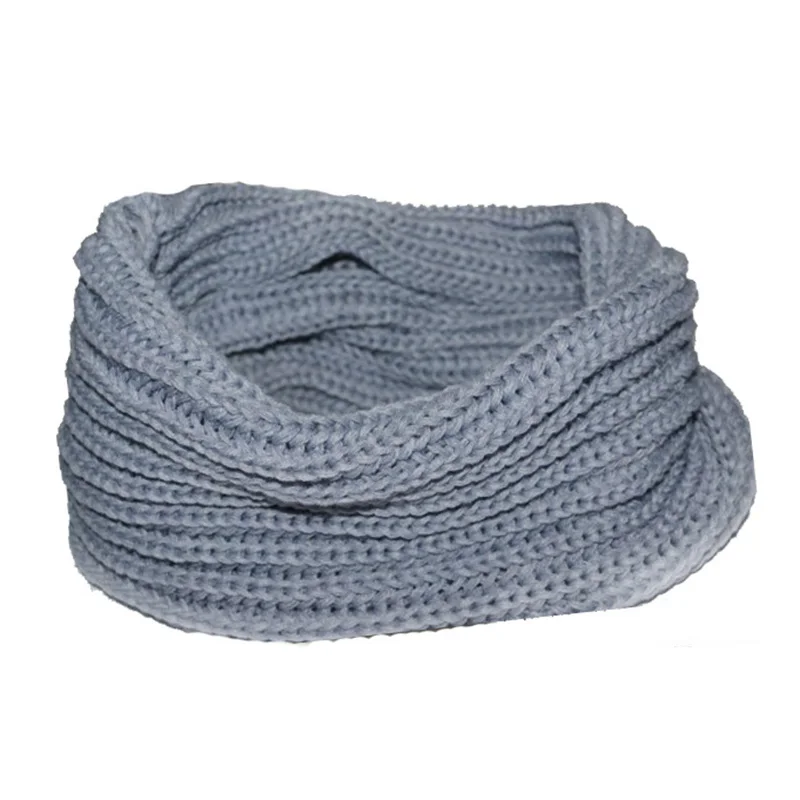 Новые модные зимние вязаные шарфы для женщин теплый Плетеный одиночный шейный