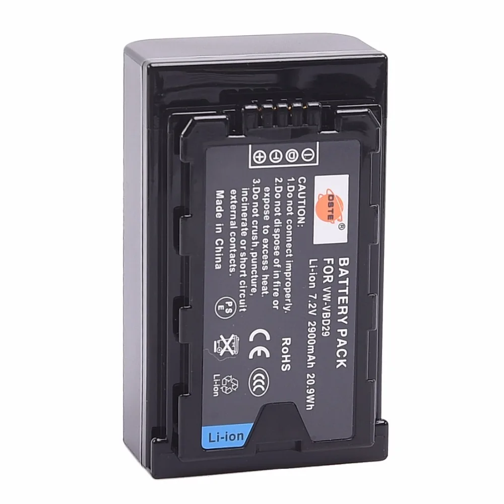 DSTE литий-ионная VW-VBD29 батарея с 1.5A двойное зарядное устройство для PANASONIC AJ-PX298MC HDC-MDH2GK умной цифровой камеры