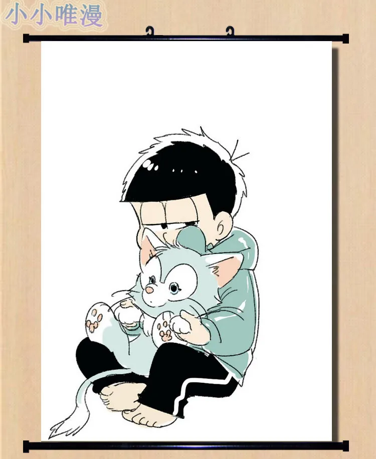 Короткая футболка с героями из японского аниме Osomatsu Matsuno & Karamatsu и Choromatsu Косплей