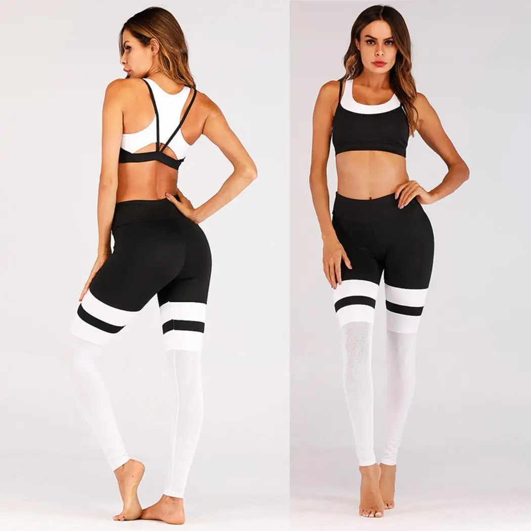 Женские повседневные Лоскутные сетчатые Тонкие штаны зима/весна/осень/лето