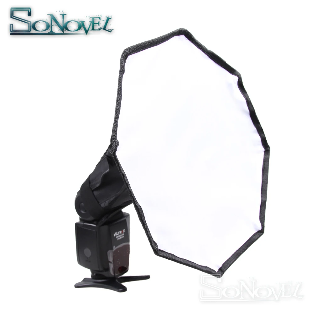 Мини софтбокс рассеиватель вспышки 20 см восьмиугольный + фотокарт для Canon Nikon Godox