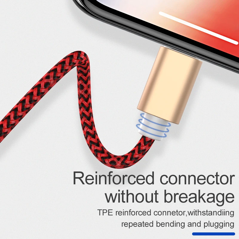 ROCK 3 в 1 USB кабель для iPhone X 8 7 6 Hi tensed Универсальный зарядный шнур микро usb type C samsung S9