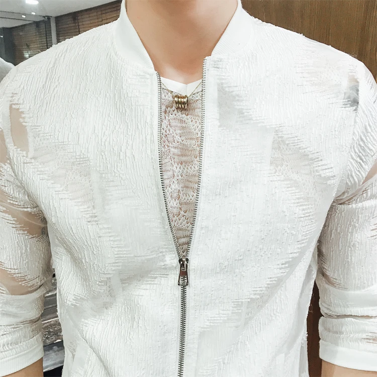 Новинка 2017 года мужские летние Куртки тонкие золотые куртка бомбер прозрачные See