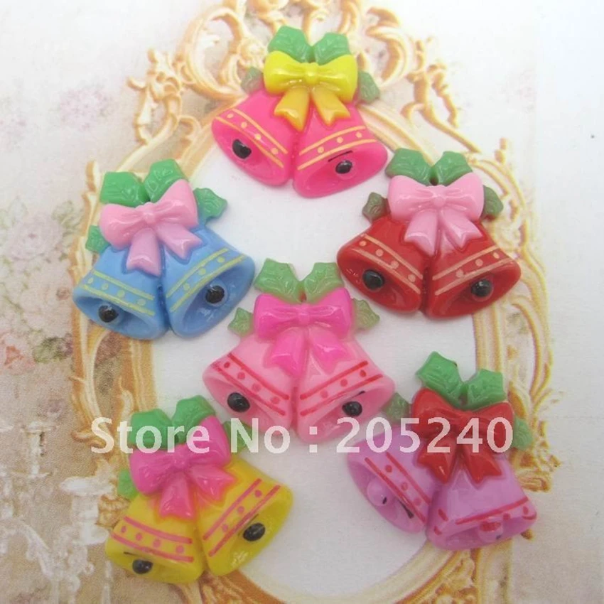 Для Рождественского украшения 30 шт. смешанный 20 мм очень милый плоский задник