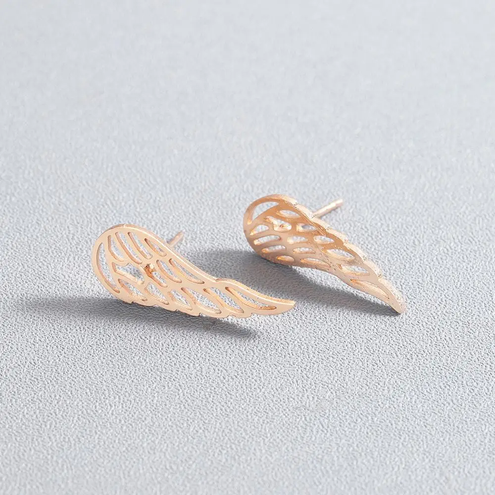 Женские серьги-гвоздики CHENGXUN Angel Wings модные геометрические украшения для друзей |