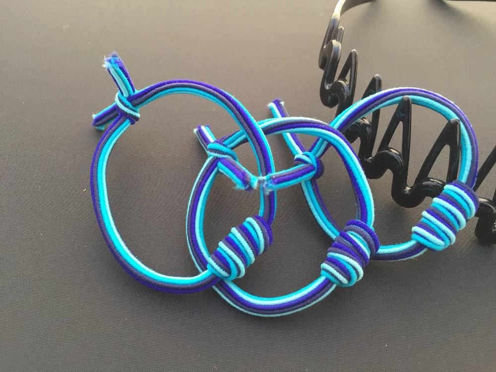 Эластичная резинка для волос в полоску 6 цветов | Аксессуары одежды