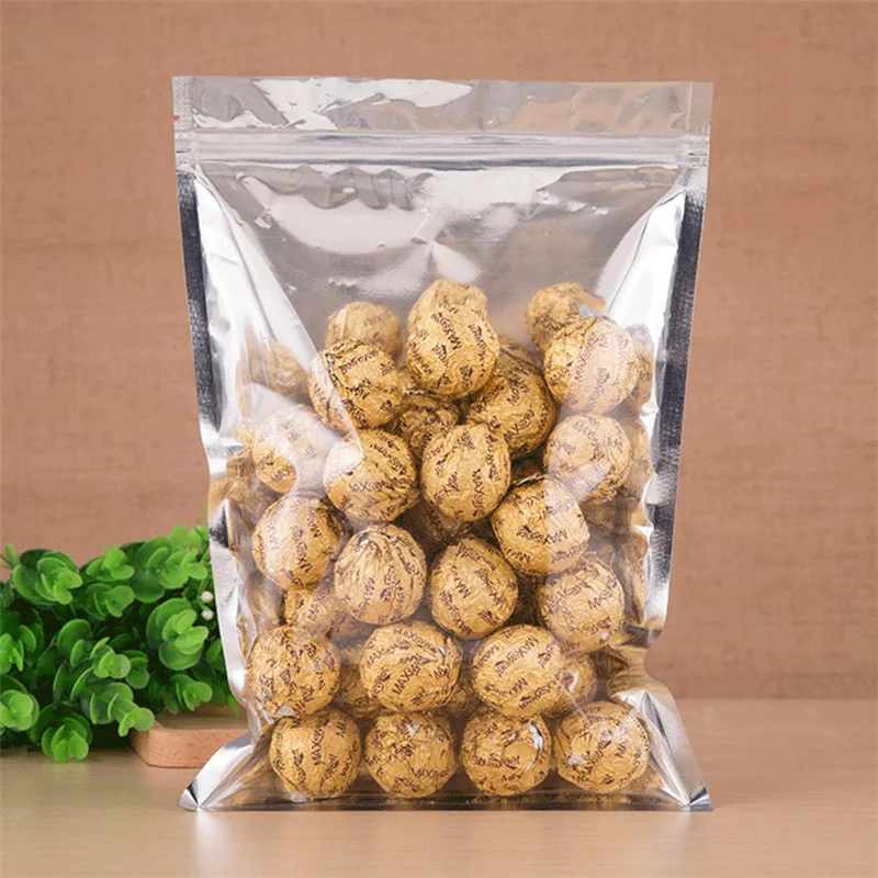 100 шт./1 лот Алюминий Фольга Bag13* 7cm-18*26 см гайки& конфеты и Чай& Snack алюминиевая фольга Кухня упаковка и само-герметизирующий пакет