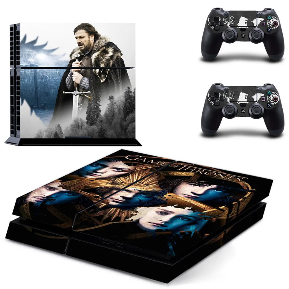 Игра престолов скоро зима PS4 Кожа Наклейка для sony playstation 4 консоль и 2 контроллера PS4 Кожа Наклейка Винил
