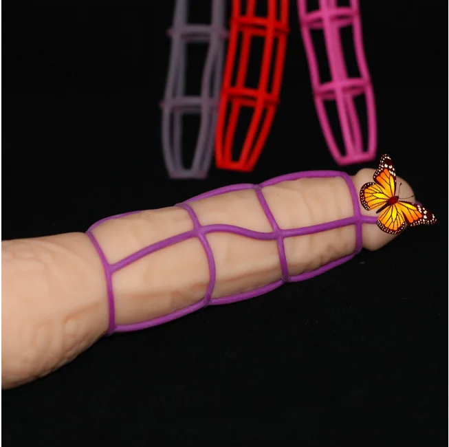 Пенис кольцо рукав из петухов Удлинительный взрослый секс продукт многоразовые