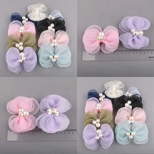 Заколка для волос с бантом из больших жемчужин, 2019, заколка на волосы для домашних животных