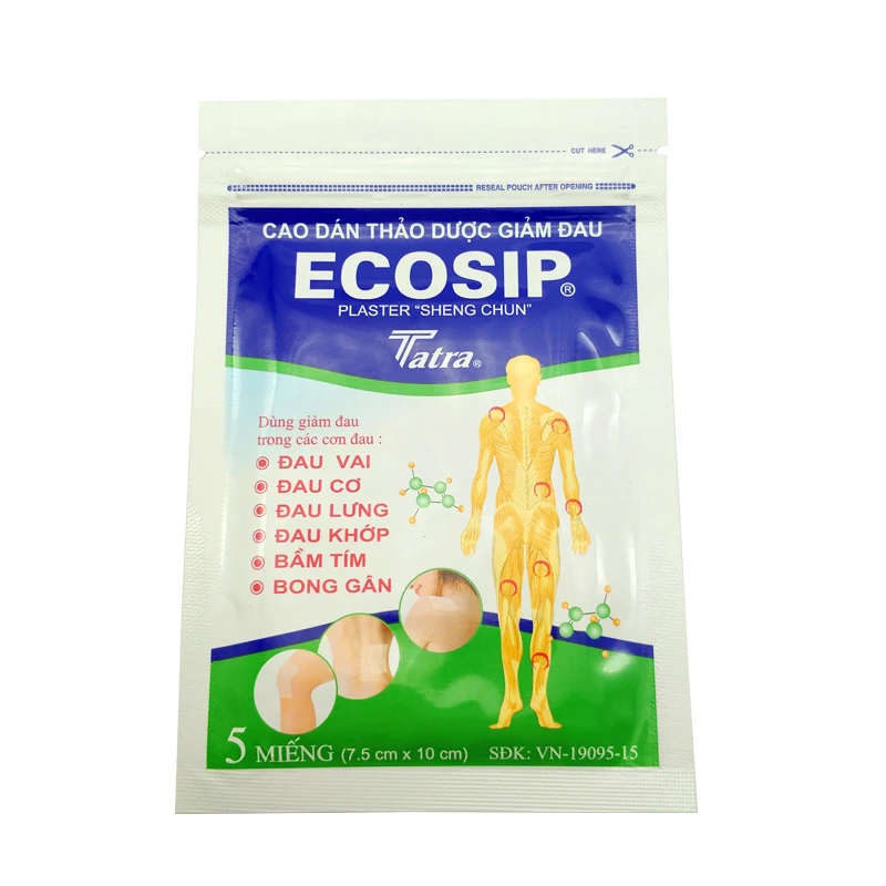 ECOSIP 15 шт. медицинские штукатурки для лечения остеопатии Вьетнам травяной ментол