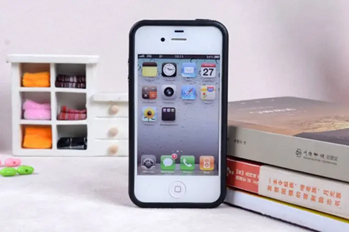 Розничная, новинка, сплошной цвет, силиконовый защитный бампер для iphone 4, 4S, tpu, чехол, чехлы для мобильных телефонов, 10 цветов