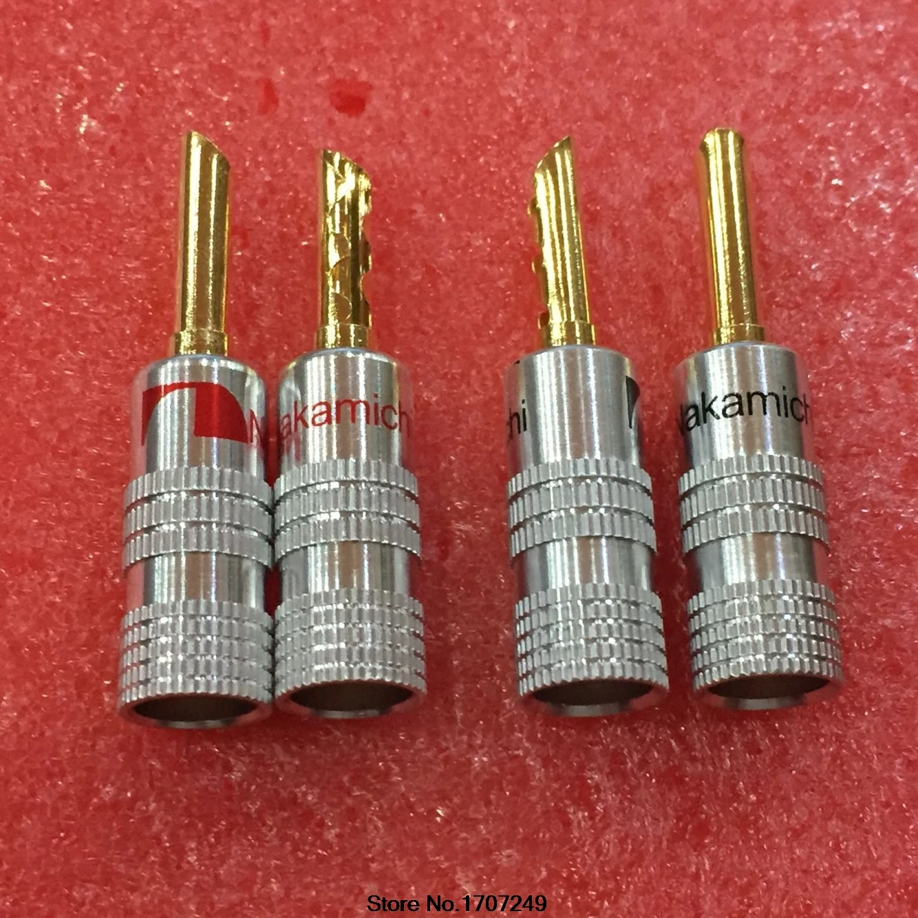 Бесплатная доставка 100 шт. 24K позолоченный аудио Nakamichi BFA бесшумный провод