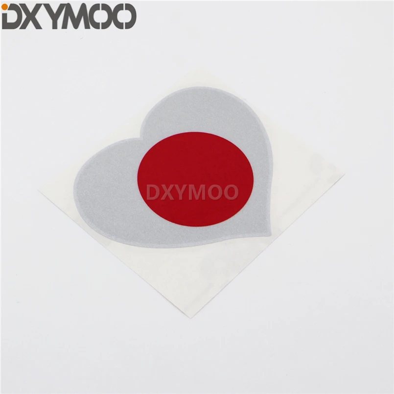 Национальный флаг сделано в Японии сердце мотоциклетный шлем мотоцикл стикер