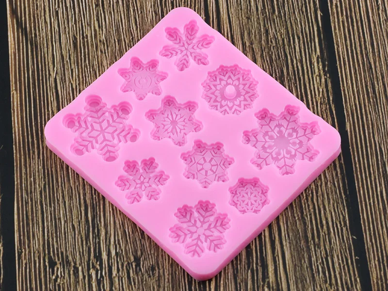 DIY силиконовая форма "Снежинка" Fondant(сахарная) для малышей для именинного пирога декоративное устройство для шоколада формочка «кружево» Полимерная глина формы для выпечки