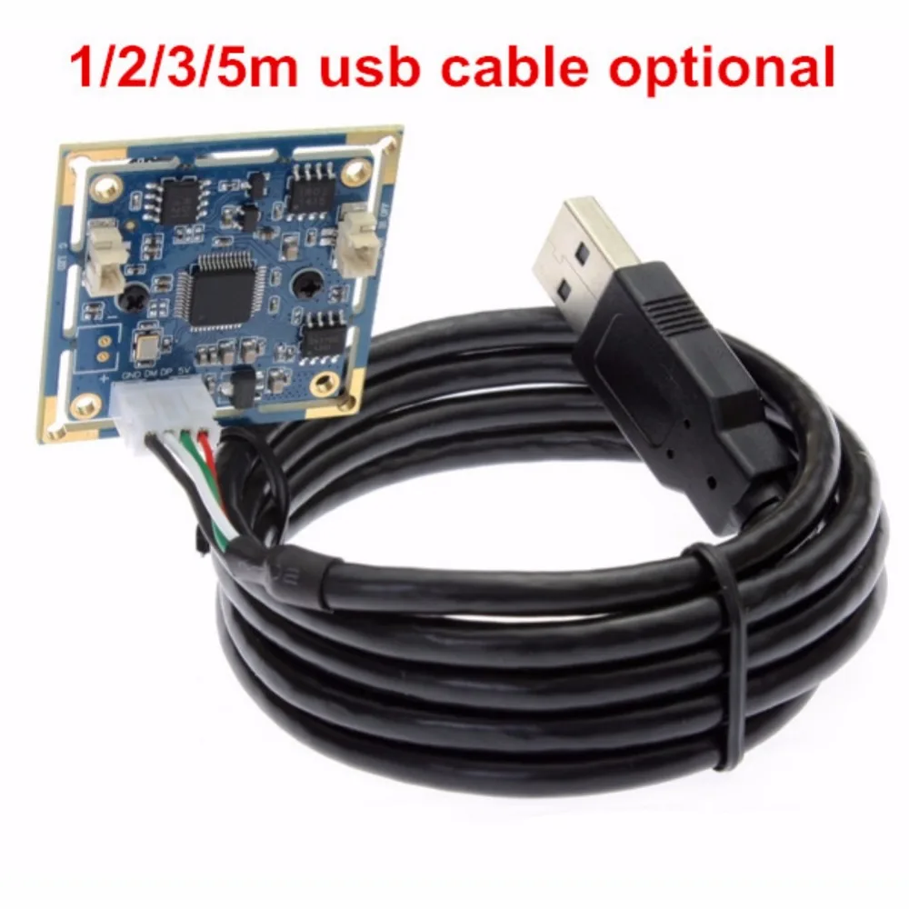 ELP мини 300K пикселей OV7725 датчик изображения 640X480 VGA MJPEG 30fps USB камера PCB для Android окна