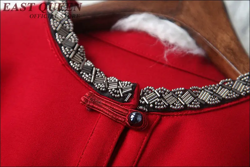 Бесплатная доставка красное свадебное платье Ципао китайское традиционное в