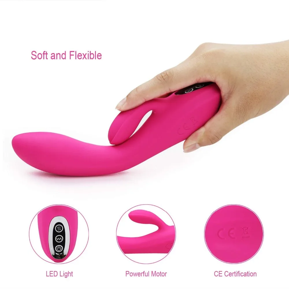 G-Spot кролик клитор 12 скоростной стимулятор вагинальный вибратор USB