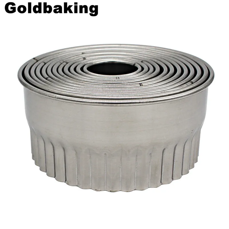 Круглая форма для нарезки печенья 12 шт.|round cookie cutter|cookie cutterround cutter set |