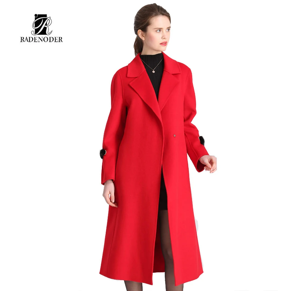 2018 radenoder Весна Высокое качество женские Шерстяное пальто зимняя куртка Для