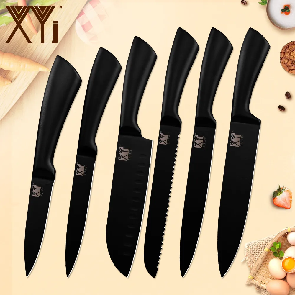 XYj 8 ''7'' 5 ''3,5'' набор кухонных ножей из нержавеющей стали шеф-повара для нарезки хлеба сантоку кухонные аксессуары, нож