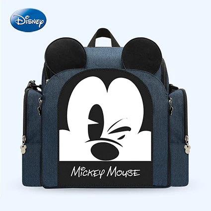 Mickey Blue Disney новая сумка для обеденного стула, водонепроницаемый рюкзак для мам, сумка для путешествий, сумка для ухода за мумием, многофункциональные сумки для подгузников для женщин, zain - Цвет: Mickey Blue