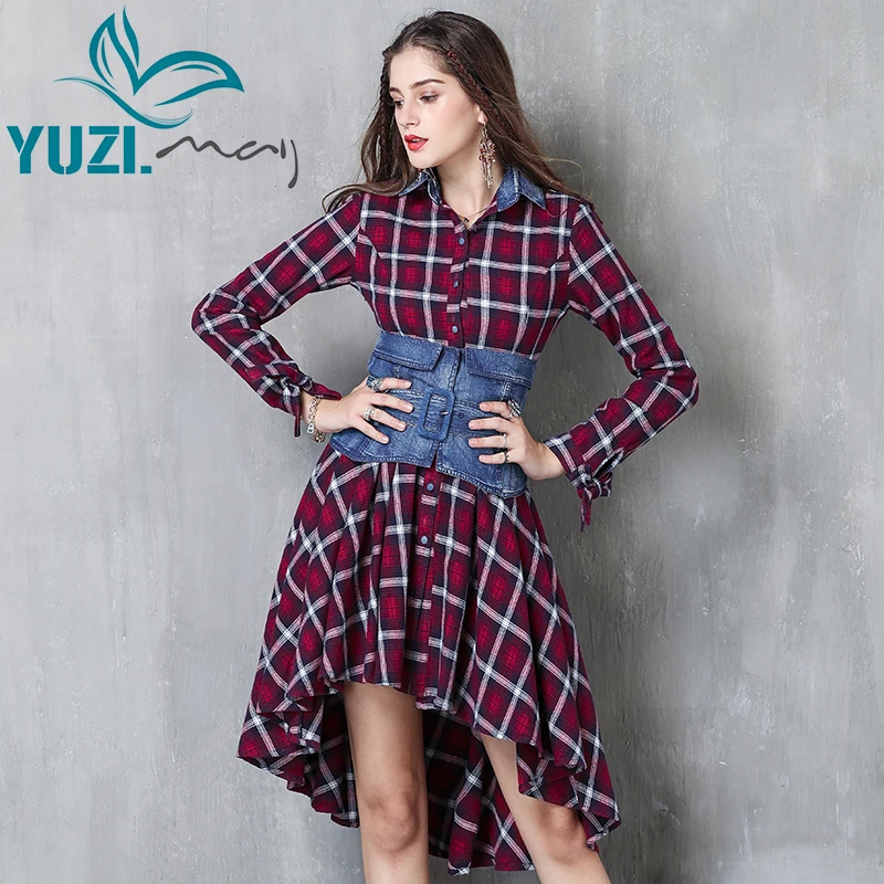 Платье женское 2017 платье в стиле бохо с отложным воротником и ассиметричным